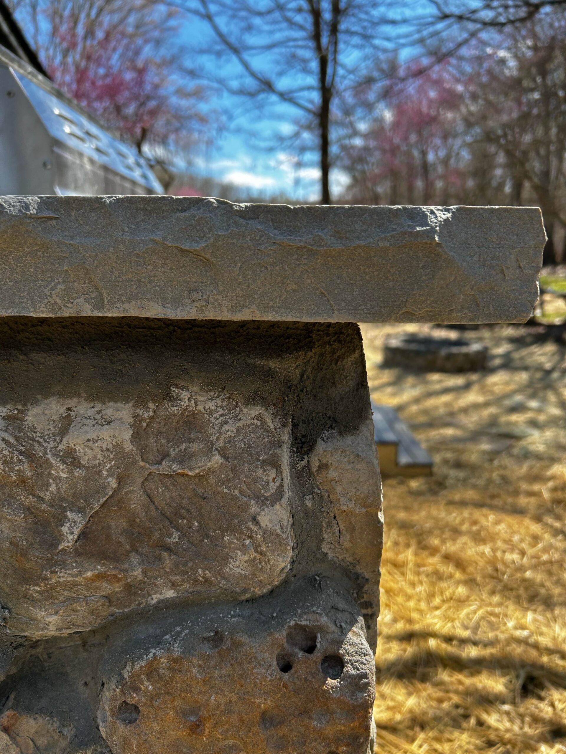 Natural stone bar kitchen outdoor living space